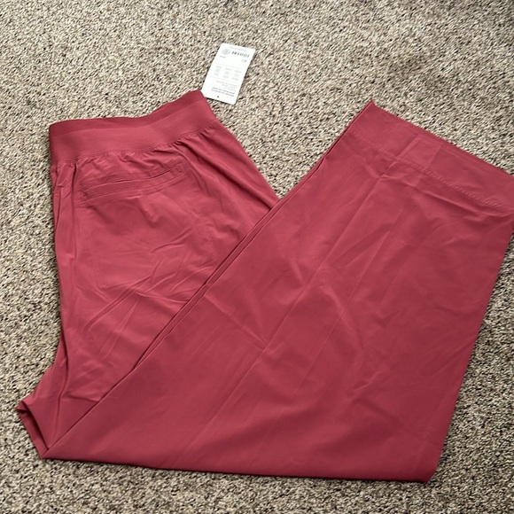 Athleta dusty pink Brooklyn hiights New wide leg pant size 18 new Jamba large - Picture 8 of 8